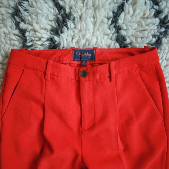 Madewell Tailored Trousers in Blood Orange - Picture 6 of 7